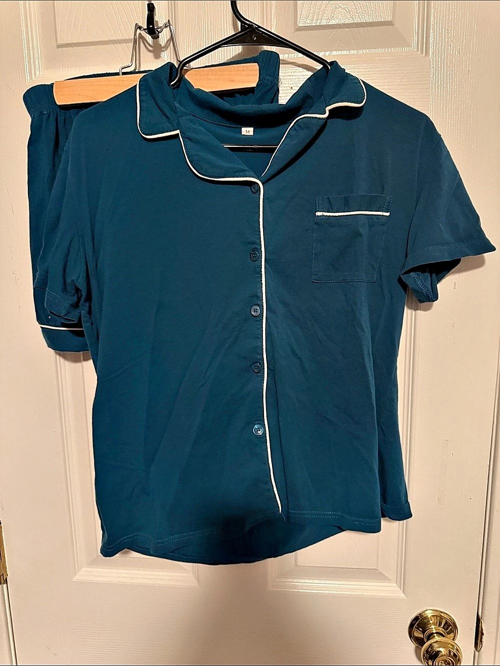 Blue Pajama Set Size Medium Like New